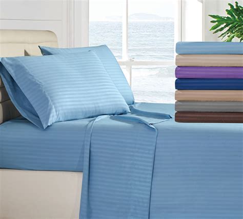 4 Piece Bed Sheets 1800 Count Microfiber Comfort Deep Pocket Hotel Bed