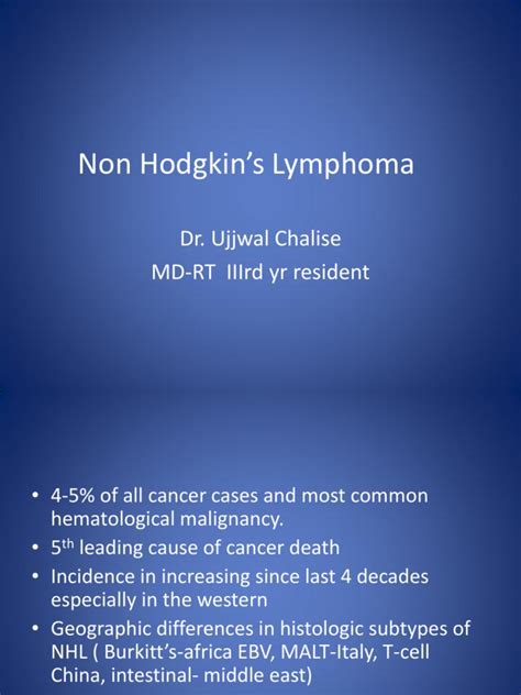 Nhl Lymphoma Chemotherapy