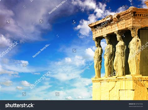 Powerpoint Template Ancient Greece Athens Acropolis Erechtheion Poulokmn