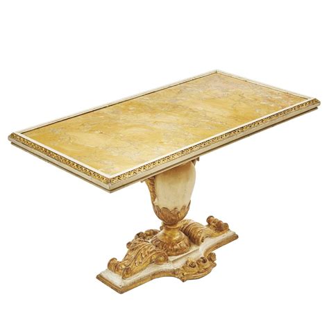 tuscan low table with sienna marble top guinevere