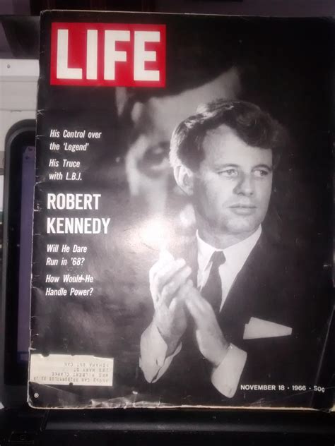Life Magazine November 18 1966 Robert Kennedy Cover Good To Very