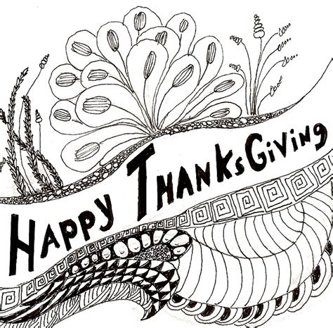 Signup to get the inside scoop from our monthly newsletters. Art Therapy coloring page Thanksgiving : Happy Thangsgiving! 1