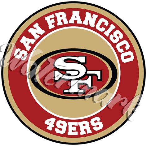 Black San Francisco 49ers 16 Team Logo Cutout Ubicaciondepersonas