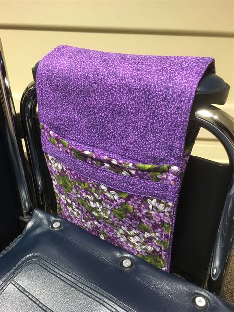 Wheelchair Bag Lilac Lavender Garden Fits Inside Arm And Keeps Etsy