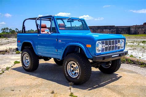 76 Classic Ford Bronco Restomod Is What Sky Blue Dreams Are Made Of