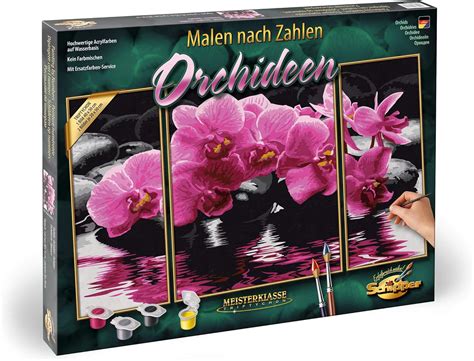 Schipper Nor26031 Adult Paint By Number Tryptych Orchids Paint By