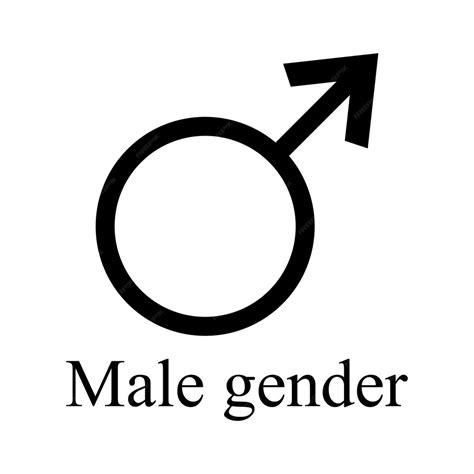 Premium Vector Male Gender Icon Vector