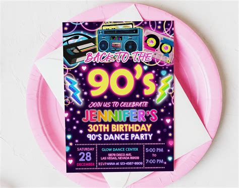 Please Read This Before Purchasing 90s Birthday Invitation Party