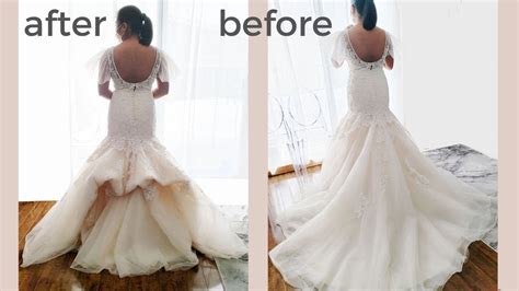 Diy How To Make A French Bustle Bridal Gown Bustles Youtube