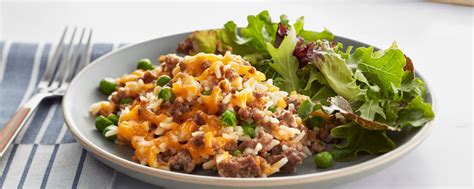 It will be great to please the eye of guests. Cheesy Ground Beef and Rice Casserole - Relish