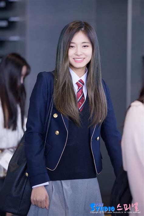 Tzuyu Shines In School Uniform Daily K Pop News