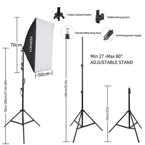 1350w Photography Lighting Softbox Lighting Kit Continuous Photo Video