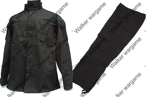 Bdu Battle Dress Uniform Full Set Police Swat Black