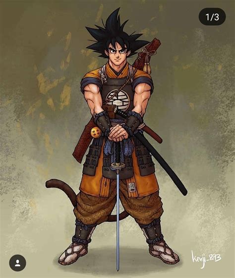 Goku Samurai Dragon Ball Goku Dragon Ball Dragon Ball Artwork