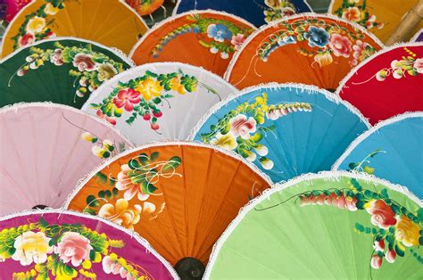 Hand Painted Umbrellas Thailand By Greg Vaughn Printscapes