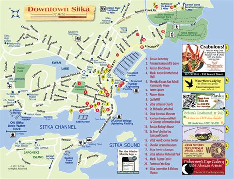 Sitka Walking Map 2013 Front Northern Exposure Pinterest Alaska