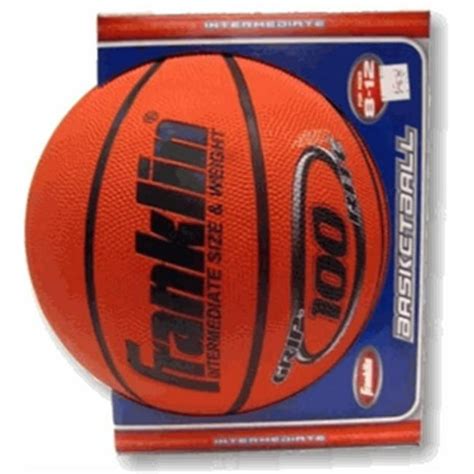 Franklin Sports Intermediate Size Grip Rite 100 Rubber Basketball 285