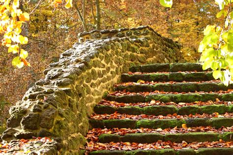 Fall Stairs Autumn Leaves Castle Free Photo On Pixabay Pixabay