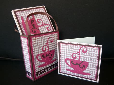 This means if you're taking your cricut to a friends house to scrap together, or to a crop, you don't have to drag all of your carts along with your machine. cards and matching box made with cricut | Cricut cards ...