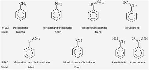 Tata Nama Senyawa Benzena Dan Turunannya Aturan Penamaan Kimia