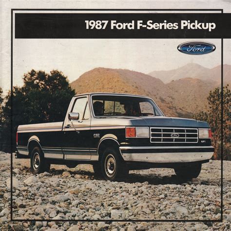 1987 Pickup Ford Truck Sales Brochure