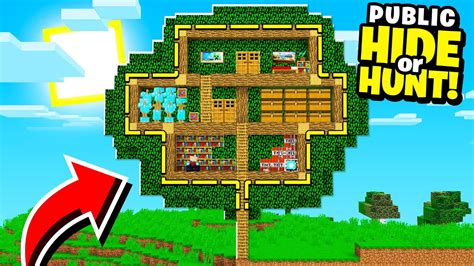 I Created A Top Secret Minecraft Tree House Base Youtube
