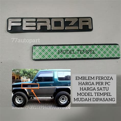 Jual Emblem Logo Feroza Di Lapak 77autopart Bukalapak