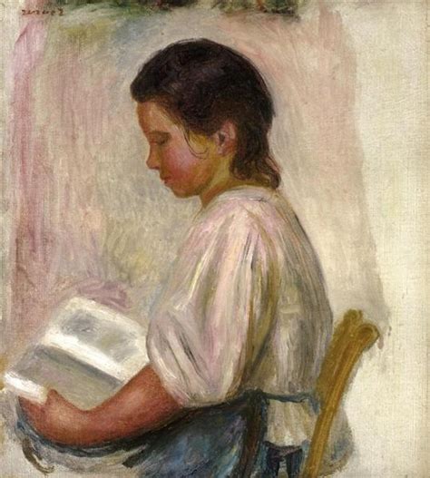 Young Girl Reading 1904 Pierre Auguste Renoir