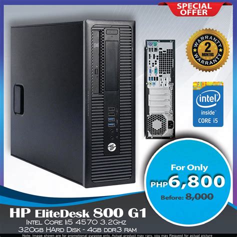 Hp Elitedesk Prodesk 800 G1 Sff Intel 4th Gen Slim Desktop Pc