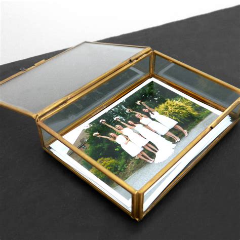 Personalised Rectangular Glass Keepsake Box By Maria Allen Boutique