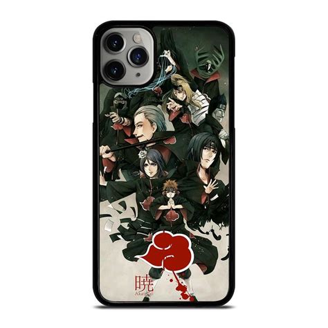 Anime japanese attack on titan phone case for iphone 11 12 pro xs max 8 7 6 6s p. AKATSUKI NARUTO ANIME iPhone 11 Pro Max Case Cover ...