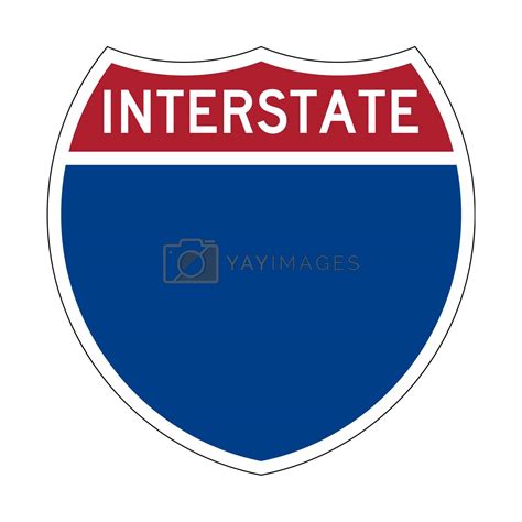 Blank Interstate Highway Sign By Speedfighter Vectors And Illustrations
