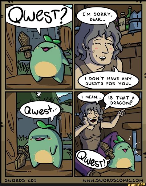 I M Sorry I Don T Have Any Quests For You Dnd Funny Cute Comics Dungeons And Dragons