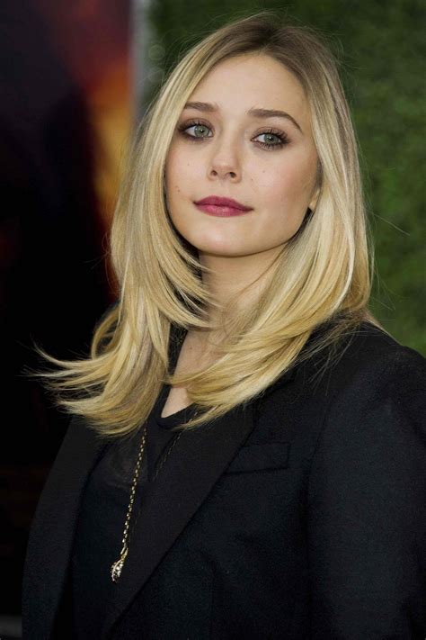 Elizabeth Olsen Straight Hair