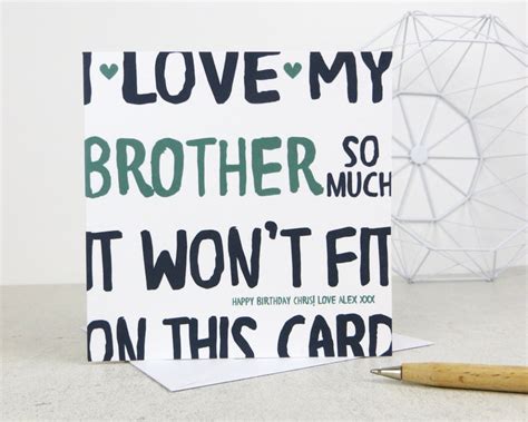funny brother birthday card card for brother funny card etsy uk