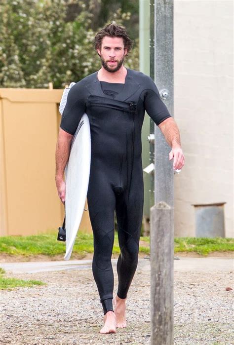 Liam Hemsworth Squeezes Into Very Tight Wetsuit For Surfing Session In Native Australia Mirror