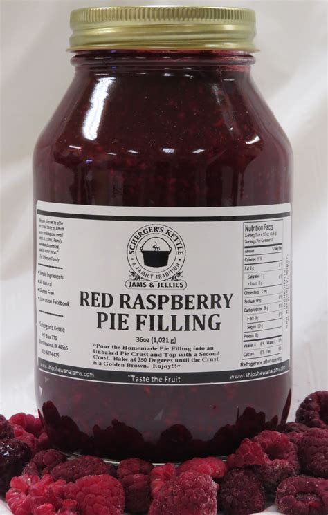 Red Raspberry Pie Filling - Scherger's Kettle