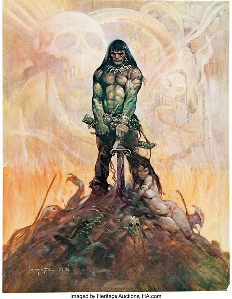 Frank Frazetta Conan The Adventurer Poster C 1980 Lot 12783