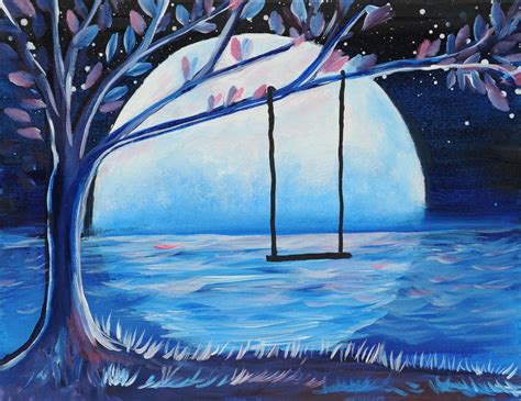 Swing With A View Acrylic Painting Kit And Video Lesson Etsy