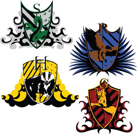 Clip Art Transparent Stock Hogwarts House Crests By Harry Potter