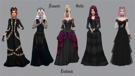 Gothic Romantic Lookbook Sims 4 Dresses Vampire Dress Sims 4 Cc Goth