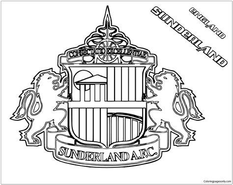 Petit collage n ew downloads released monthly. Sunderland A.F.C. Coloring Pages - Soccer Clubs Logos ...