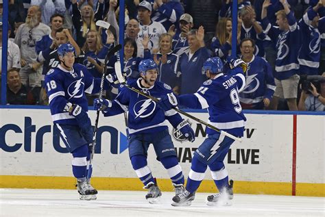 Your 2020 stanley cup champions. Tampa Bay Lightning F Ondrej Palat and Tyler Johnson ...