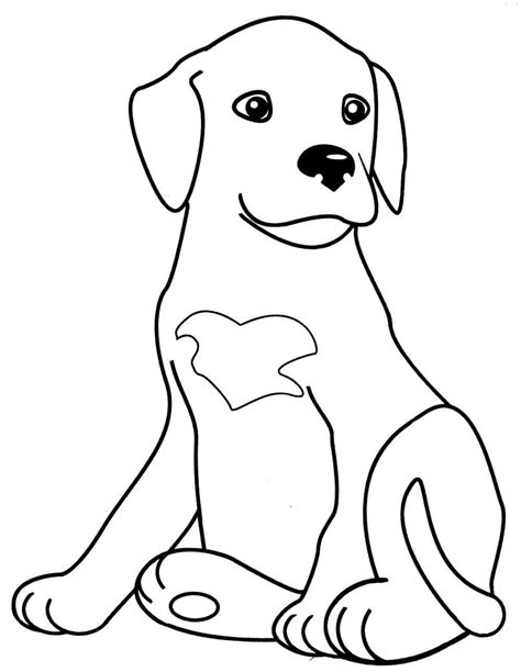 Dog Look Up Coloring Page