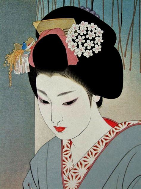 The Kimono Gallery Japanese Art Japanese Drawings Japanese Artists
