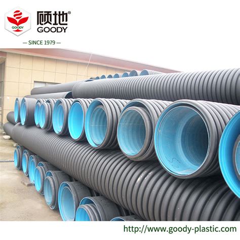 Hdpe Double Wall Plastic Culvert Corrugated Sewer Pipe Dimension For