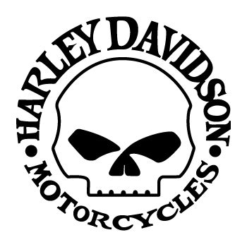 Skull Harley Davidson Vector Clip Art Library