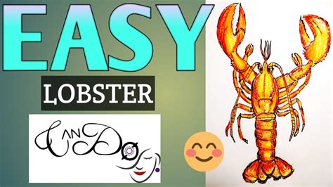 How To Draw A Lobster Step By Step For Beginners Easy Lobster Drawing