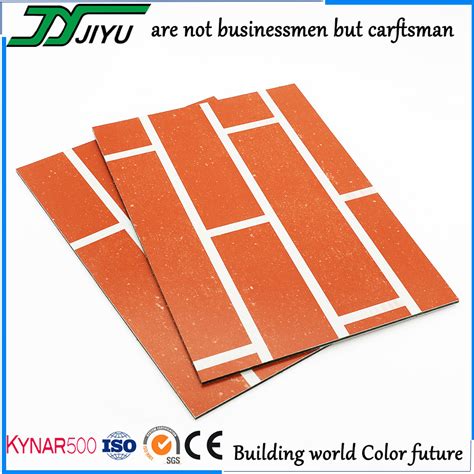 China Jiyu Brick Color Decorative Exterior Aluminum
