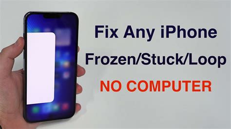 New Fix Any Iphone Frozen Stuck Loop Screen How To Force Restart Youtube